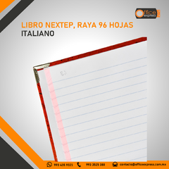 NE-004N LIBRO NEXTEP, RAYA 96 HOJAS ITALIANO - tienda en línea