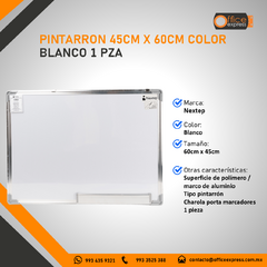 NE-078C PINTARRON 45CM X 60CM COLOR BLANCO 1 PZA - comprar en línea