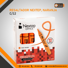 NE-079J RESALTADOR NEXTEP, NARANJA C/12 en internet