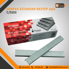 NE-118 GRAPAS ESTANDAR 26/6" CAJA C/5000 en internet