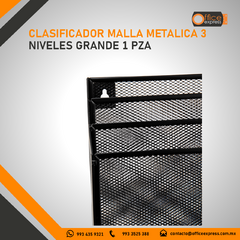 NE-176 CLASIFICADOR MALLA METALICA 3 NIVELES GRANDE 1 PZA en internet