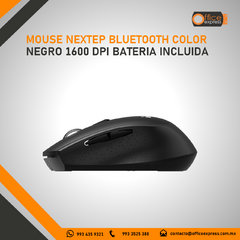 NE-410X MOUSE NEXTEP BLUETOOTH COLOR NEGRO 1600 DPI BATERIA INCLUIDA - Office Express
