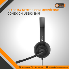 NE-426 DIADEMA NEXTEP CON MICRÓFONO CONEXION USB/3.5MM en internet