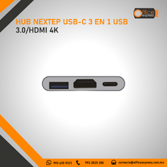 NE-446E HUB NEXTEP USB-C 3 EN 1 USB 3.0/HDMI 4K en internet