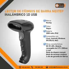 NE-500I LECTOR DE CÓDIGOS DE BARRA NEXTEP INALÁMBRICO 1D USB - comprar en línea