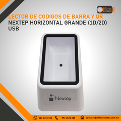 NE-505H LECTOR DE CODIGOS DE BARRA Y QR NEXTEP HORIZONTAL GRANDE (1D/2D) USB en internet