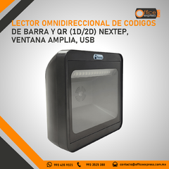 NE-506 LECTOR OMNIDIRECCIONAL DE CODIGOS DE BARRA Y QR (1D/2D) NEXTEP, VENTANA AMPLIA, USB en internet