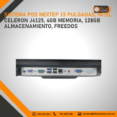 NE-522 SISTEMA POS NEXTEP 15 PULGADAS, INTEL CELERON J4125, 4GB MEMORIA, 128GB ALMACENAMIENTO, FREEDOS - tienda en línea