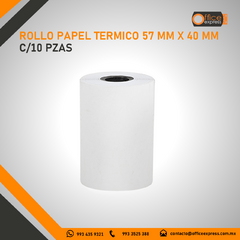 NE-528 ROLLO PAPEL TERMICO 57 MM X 40 MM C/10 PZAS en internet