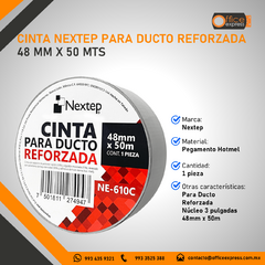 NE-610C CINTA NEXTEP PARA DUCTO REFORZADA 48 MM X 50 MTS - comprar en línea