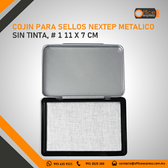 NE-641U COJIN PARA SELLOS NEXTEP METALICO SIN TINTA, # 1 11 X 7 CM en internet