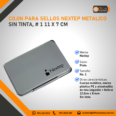 NE-641U COJIN PARA SELLOS NEXTEP METALICO SIN TINTA, # 1 11 X 7 CM - comprar en línea