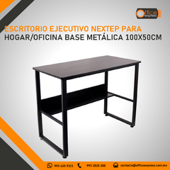 NE-656 ESCRITORIO EJECUTIVO NEXTEP PARA HOGAR/OFICINA BASE METÁLICA 100X50CM - Office Express