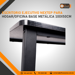 NE-656 ESCRITORIO EJECUTIVO NEXTEP PARA HOGAR/OFICINA BASE METÁLICA 100X50CM - tienda en línea