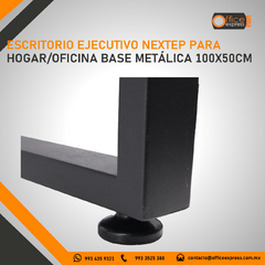 NE-656 ESCRITORIO EJECUTIVO NEXTEP PARA HOGAR/OFICINA BASE METÁLICA 100X50CM