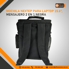 Imagen de NE-670X MOCHILA NEXTEP PARA LAPTOP 15.6", MENSAJERO 2 EN 1 NEGRA