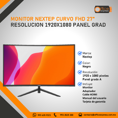 NE-727C MONITOR NEXTEP CURVO FHD 27" RESOLUCION 1920X1080 PANEL GRAD - comprar en línea