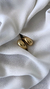 Anel Regulável Gota Bold Folheado em Ouro 18k