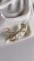 Brinco Earcuff de Ondas Folheado em Ouro 18k