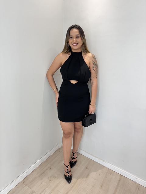 Vestido Curto Frente Única Abertura no Meio - Alfaiataria - comprar online