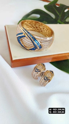 Conjunto bracelete + brinco - Preço na foto