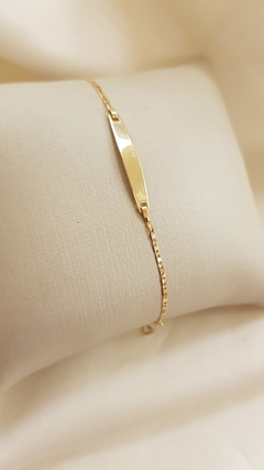 Pulseira Plaquinha Piastrine 0,80g | PONTUAÇÃO 0,850 - comprar online