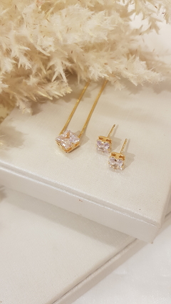 Conjunto Zircônia quadrada Atacado R$44,90 Varejo R$67,35