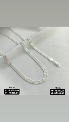Colar e pulseira esteira