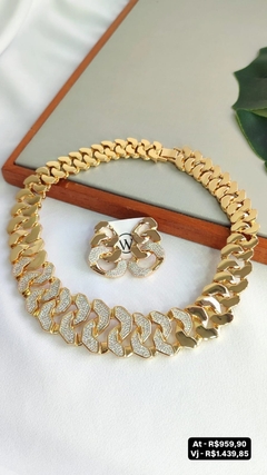Conjunto colar + brinco - Preço na foto