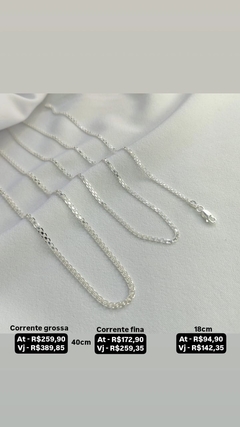 Corrente e pulseira esteira