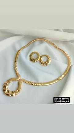 Conjunto colar e brinco - comprar online