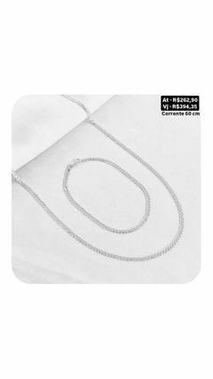 Corrente e pulseira masculina - Preço na foto