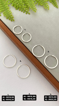 Argola - Preços na foto