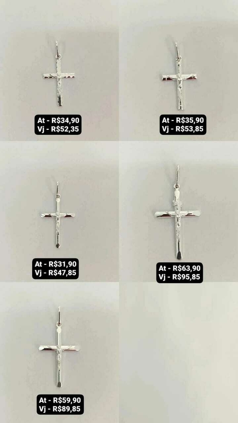 Pingentes - Preço na foto