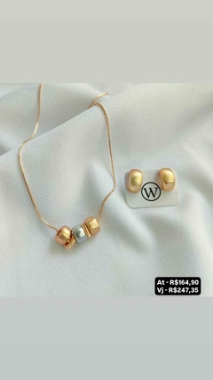 Conjunto colar e brinco