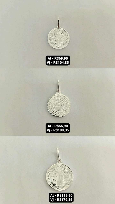 Pingentes - Preço na foto