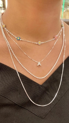Colar chocker Atacado R$90,90 Varejo R$136,35 - Colar inicial Atacado R$89,90 Varejo R$134,85 - Corrente cabo de aço Atacado R$176,90 Varejo R$265,35 - Corrente maior Atacado R$101,90 Varejo R$152,85