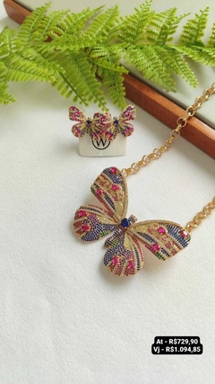 Conjunto brinco + colar - Preço na foto