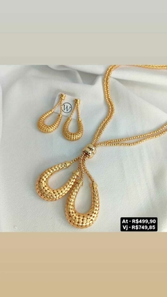 Conjunto brinco e colar