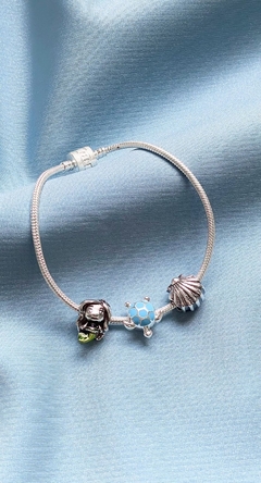 Pulseira N° 20 Atacado R$329,90 Varejo R$494,85 - Berloque sereia Atacado R$118,90 Varejo R$178,35 - Berloque tartaruga Atacado R$112,90 Varejo R$169,