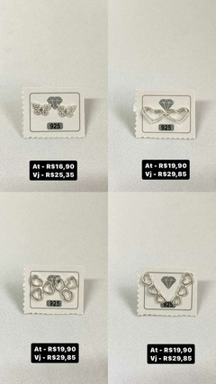 Brincos diversos - Preços na foto