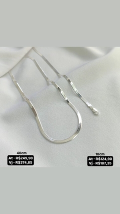 Colar e pulseira fita