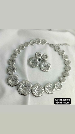 Conjunto colar e brinco - comprar online