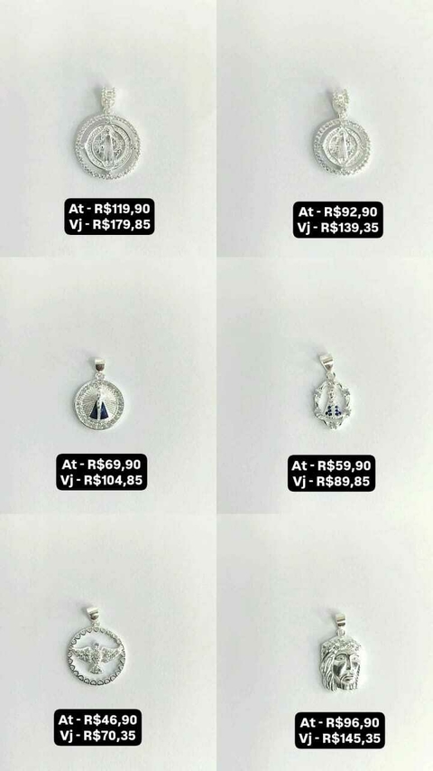 Pingentes - Preço na foto