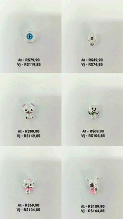 Berloques - Preço na foto