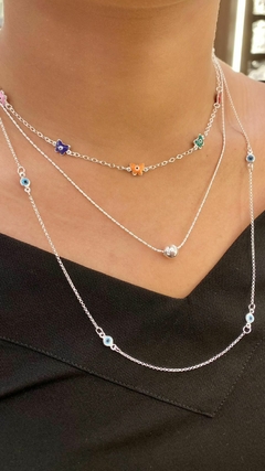 Colar chocker colorido Atacado R$93,90 Varejo R$140,85 - Colar com bola e Colar olho grego Atacado R$89,90 Varejo R$134,85 (Cada)