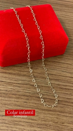 Corrente corações infantil Atacado R$12,90 Varejo R$19,35