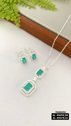 Conjunto colar + brinco - Preços na foto