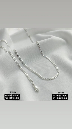 Colar e pulseira masculina