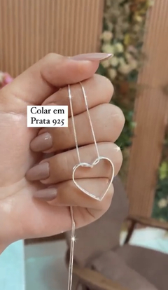 Colar coração vazado Atacado R$99,90 Varejo R$149,85